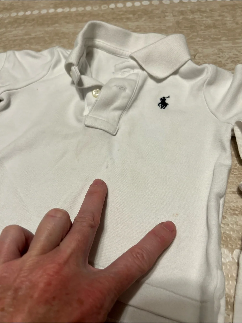 Ralph Lauren Kids White Polo & Tee Set with Navy Pony Logos